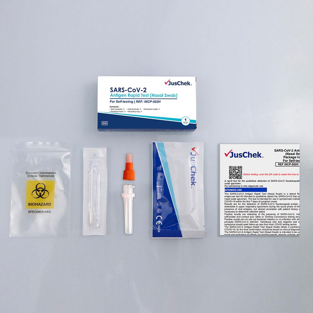 JusChek Antigen Rapid Test (Nasal Swab)