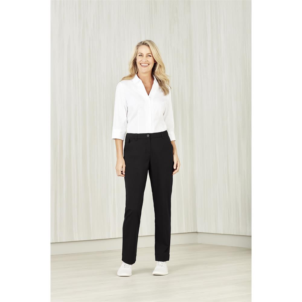 Womens Comfort Waist Straight Leg Pant