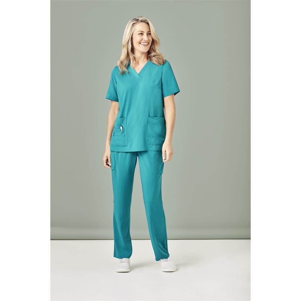 Womens Easy Fit V-Neck Scrub Top